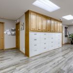 Photo of hallway and cabinets at Premier Oral Surgery in Papillion, NE.