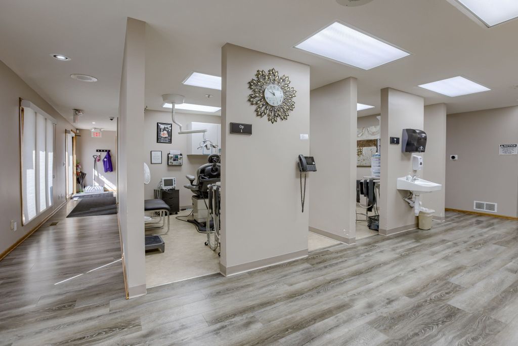 Photo of hallway and operatory room Premier Oral Surgery.